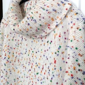 Ricki's Confetti Oversized Turtleneck Sweater